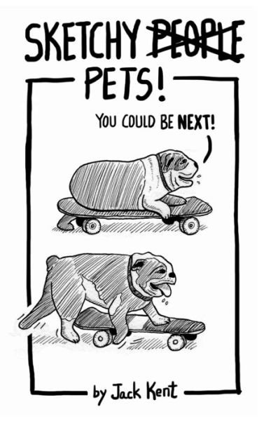 Sketchy PETS! - Jack Kent - Kirjat - Gulls Comic LLC - 9781733908061 - keskiviikko 29. syyskuuta 2021