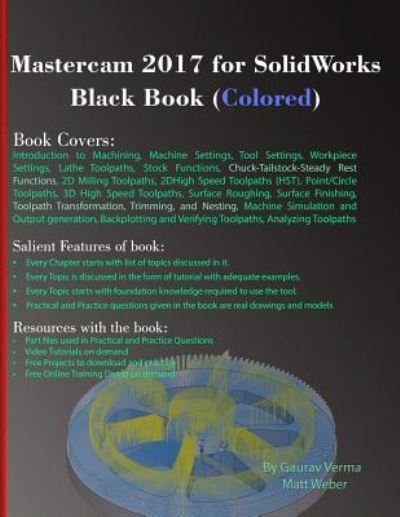 Cover for Gaurav Verma · Mastercam 2017 for SolidWorks Black Book (Paperback Book) [Coloured edition] (2017)