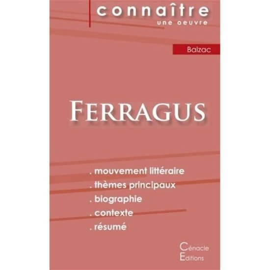Cover for Honoré de Balzac · Fiche de lecture Ferragus de Balzac (Analyse litteraire de reference et resume complet) (Paperback Bog) (2022)