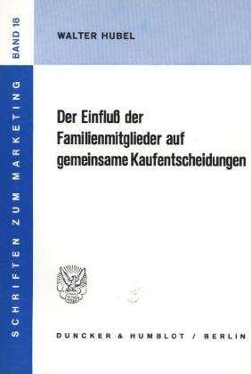 Cover for Hubel · Der Einfluß der Familienmitgliede (Buch) (1986)