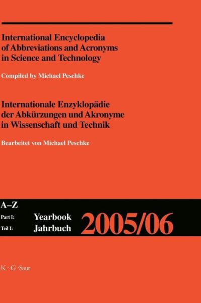 Cover for Michael Peschke · A-z (Book) (2005)