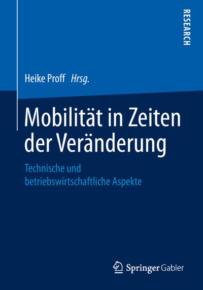 Cover for Mobilitaet in Zeiten der Veraenderung (Book) [1. Aufl. 2019 edition] (2019)