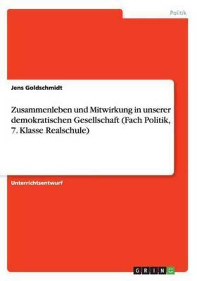Cover for Goldschmidt · Zusammenleben und Mitwirkun (Book) (2015)
