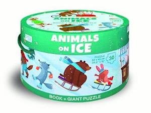 Cover for Ester Tome · Animals on Ice - Book and Giant Puzzle (Hardcover Book) (2019)