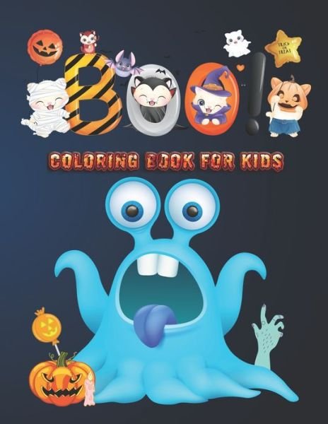 Cover for Blue Blend · Boo! Coloring Book For Kids (Paperback Bog) (2020)