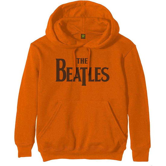 Cover for The Beatles · The Beatles Unisex Pullover Hoodie: Drop T Logo (Orange) (Hoodie)