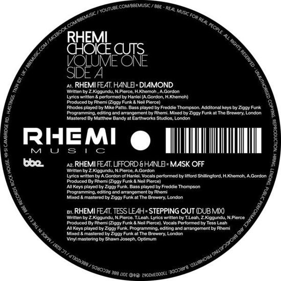 Cover for Rhemi · Choice Cuts 1 (LP) [EP edition] (2017)