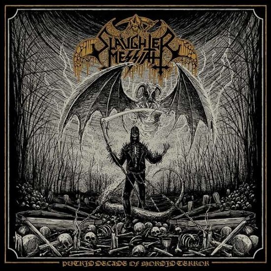 Cover for Slaughter Messiah · Putrid Decade of Morbid Terror (Gold Vinyl) (LP) (2022)