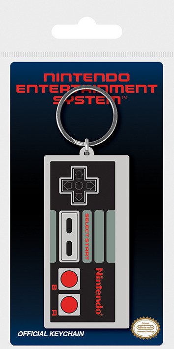 Nintendo (NES Controller Rubber Keychain - Pyramid - Merchandise -  - 5050293387062 - February 7, 2019