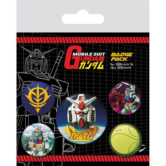 Cover for Mobile Suit Gundam Pin · Mobile Suit Gundam Ansteck-buttons 5er-pack Interg (Toys) (2023)