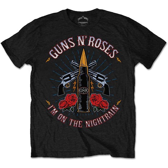 Guns N' Roses Unisex T-Shirt: Night Train - Guns N Roses - Fanituote - Bravado - 5055979990062 - 