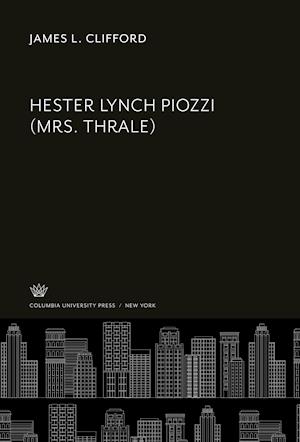 Cover for James L. Clifford · Hester Lynch Piozzi (Mrs. Thrale) (N/A) (1987)