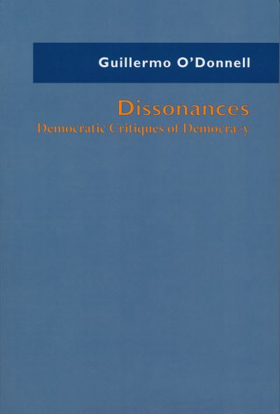 Cover for Guillermo O'Donnell · Dissonances (Book) (2022)
