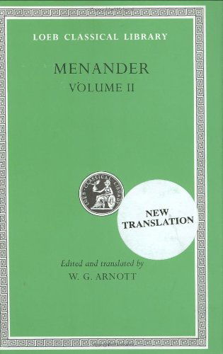 Cover for Menander · Menander, Volume II: Heros. Theophoroumene. Karchedonios. Kitharistes. Kolax. Koneiazomenai. Leukadia. Misoumenos. Perikeiromene. Perinthia - Loeb Classical Library (Hardcover Book) (1997)