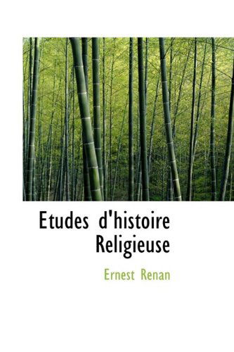 Cover for Ernest Renan · Études D'histoire Religieuse (Gebundenes Buch) (2009)