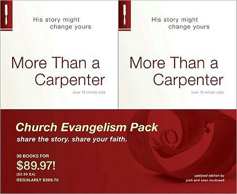 More Than A Carpenter Church Evangelism Pack 30-Pack - Sean Mcdowell - Koopwaar - Tyndale House Publishers - 9781414332062 - 1 juni 2009