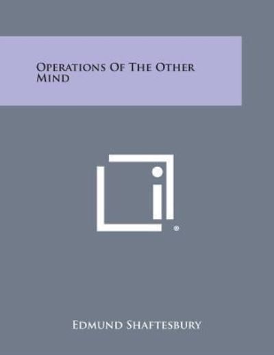 Cover for Edmund Shaftesbury · Operations of the Other Mind (Paperback Book) (2013)