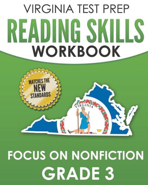 Cover for V Hawas · VIRGINIA TEST PREP Reading Skills Workbook Focus on Nonfiction Grade 3 (Paperback Book) (2019)