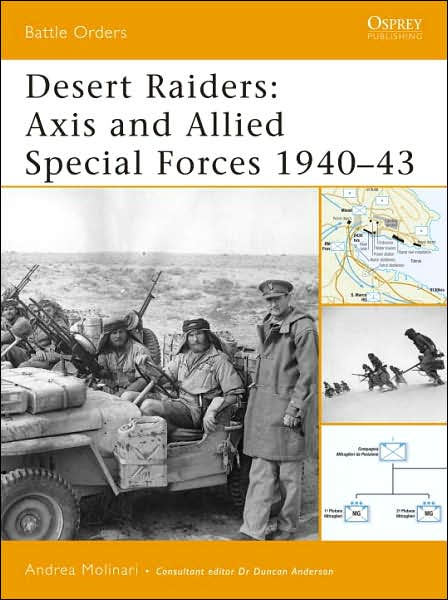 Cover for Andrea Molinari · Desert Raiders: Axis and Allied Special Forces 1940-43 - Battle Orders S. (Paperback Book) (2007)