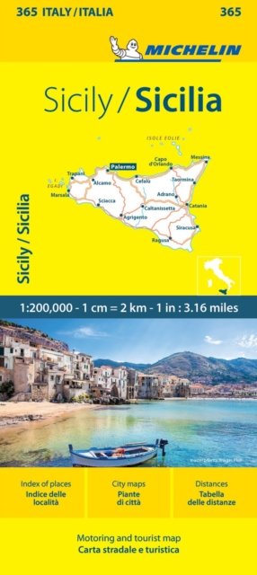 Cover for Michelin · Sicily - Michelin Local Map 365: Map (Landkarten) (2024)