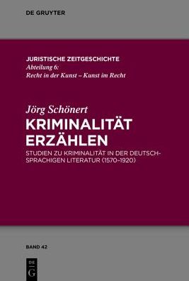 Cover for Schönert · Kriminalität erzählen (Book) (2015)