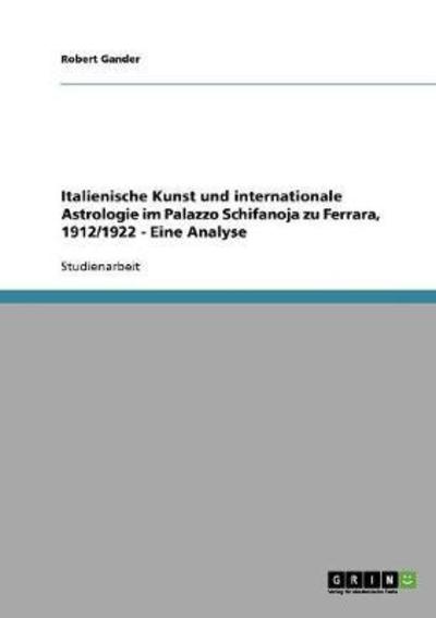 Cover for Gander · Italienische Kunst und internati (Book) [German edition] (2013)