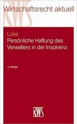 Cover for Lüke · Persönliche Haftung des Verwalters (Book)