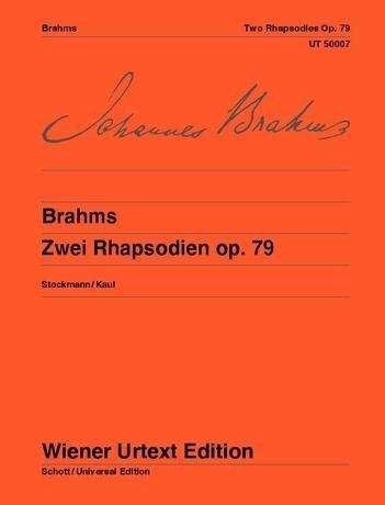 Cover for Johannes Brahms · Zwei Rhapsodien.UT50007 (Bok) (1972)