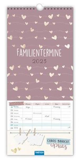 Trötsch Familienkalender mit Notizleine Familientermine 2023 - Trötsch Verlag GmbH & Co. KG - Gadżety - Trötsch Verlag GmbH - 9783965528062 - 30 czerwca 2022