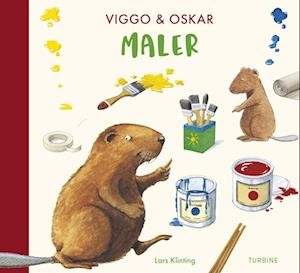 Cover for Lars Klinting · Viggo &amp; Oskar maler (Cardboard Book) [1.º edición] (2022)