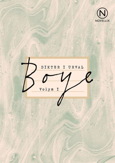 Cover for Karin Boye · Dikter i urval. VoI. 1 (Bog) (2021)