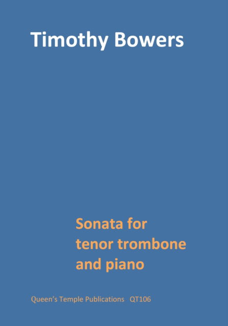 Cover for Sonata for Tenor Trombone and Piano (Sheet music) (2025)