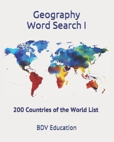 Cover for Bdv Education · Geography Word Search (Paperback Book) (2020)