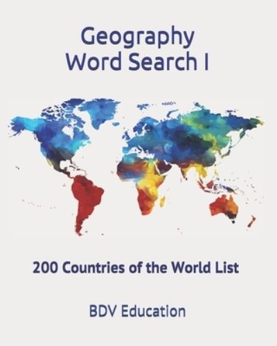 Cover for Bdv Education · Geography Word Search (Pocketbok) (2020)