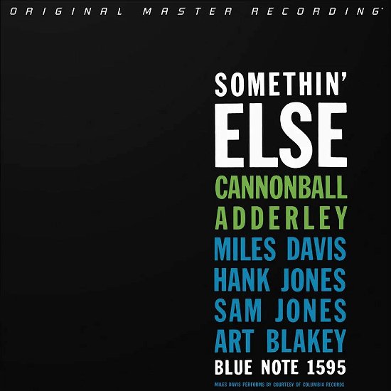 Somethin' Else - Cannonball Adderley - Musiikki - BLUE NOTE - 0821797227063 - perjantai 12. huhtikuuta 2024
