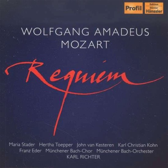 Cover for Wolfgang Amadeus Mozart · Requiem (CD) (2015)