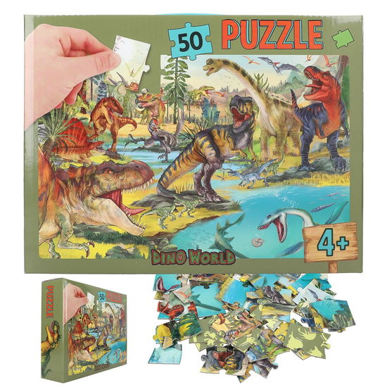 Cover for Dino World · Puzzle 50 Pcs. ( 0413206 ) (Zabawki)