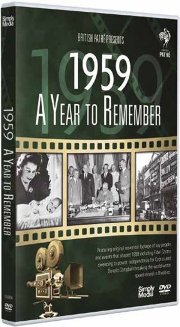 Cover for A Year to Remember 1959 DVD · A Year To Remember - 1959 (DVD) (2019)