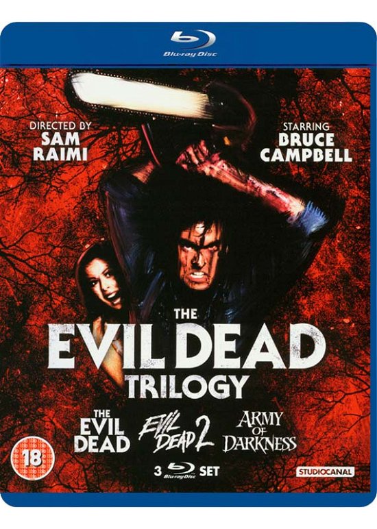 Cover for Evil Dead Trilogy Boxset · The Evil Dead Trilogy - Evil Dead / Evil Dead 2 / Army Of Darkness (Blu-ray) (2013)