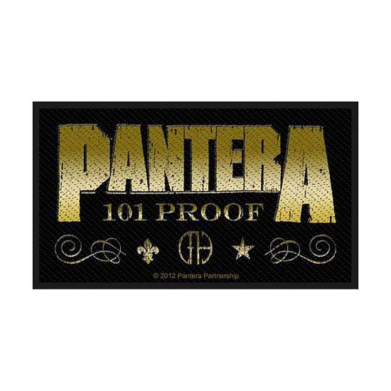 Pantera Standard Woven Patch: Whiskey Label (Retail Pack) - Pantera - Merchandise - PHD - 5055339733063 - August 19, 2019