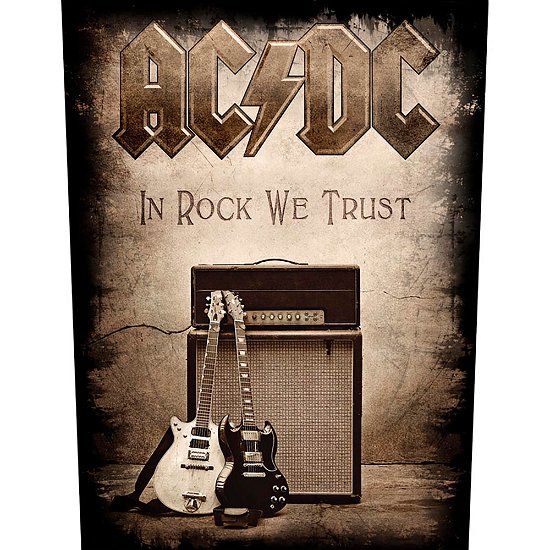 Cover for AC/DC · AC/DC Back Patch: In Rock We Trust (MERCH) [Black edition] (2019)