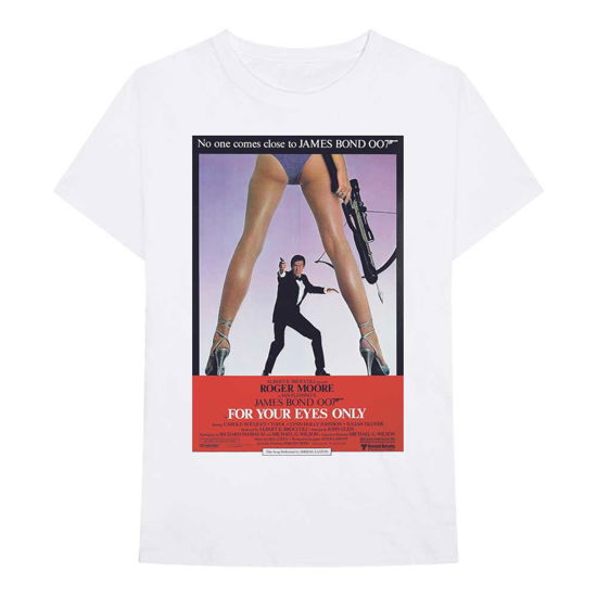 James Bond 007 Unisex T-Shirt: For Your Eyes Poster - James Bond 007 - Koopwaar -  - 5056561009063 - 
