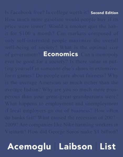 Cover for Daron Acemoglu · Economics (Paperback Book) (2017)