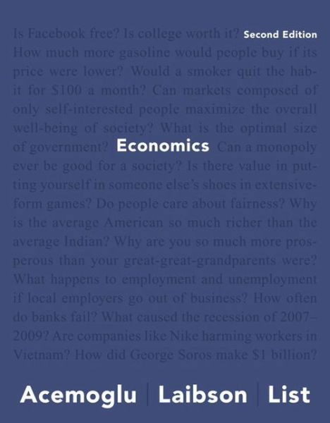 Economics - Daron Acemoglu - Books - Pearson Education (US) - 9780134492063 - July 18, 2017