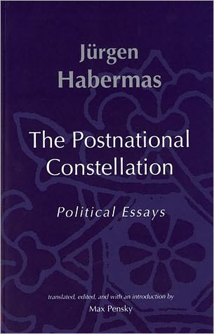 Cover for Jürgen Habermas · The Postnational Constellation: Political Essays (Studies in Contemporary German Social Thought) (Paperback Book) [1st Mit Press Ed edition] (2001)