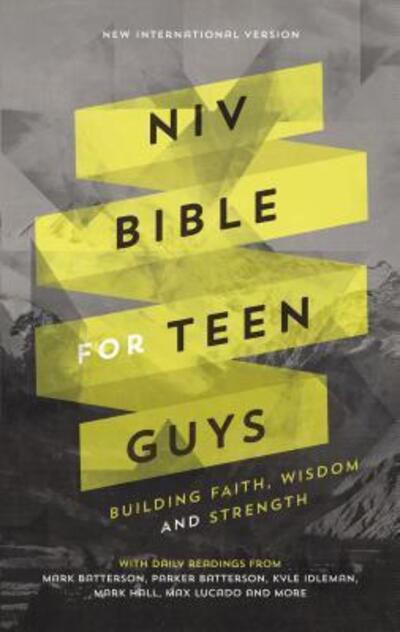 Cover for Zondervan · NIV Bible For Teen Guys, Imitation Leather, Blue: Building Faith, Wisdomand Strength (Hardcover Book) (2016)