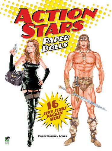 Cover for Bruce Patrick Jones · Action Stars Paper Dolls - Dover Celebrity Paper Dolls (Paperback Book) [Green edition] (2010)