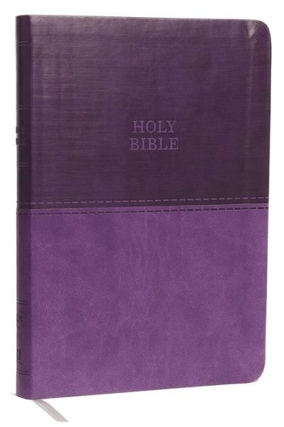 Cover for Zondervan · KJV, Value Thinline Bible, Large Print, Leathersoft, Purple, Red Letter, Comfort Print (Læderbog) (2017)