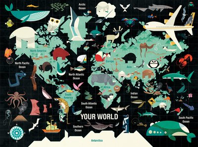 Your World 1000 Piece Family Puzzle - Mudpuppy - Jogo de tabuleiro - Galison - 9780735349063 - 16 de janeiro de 2017