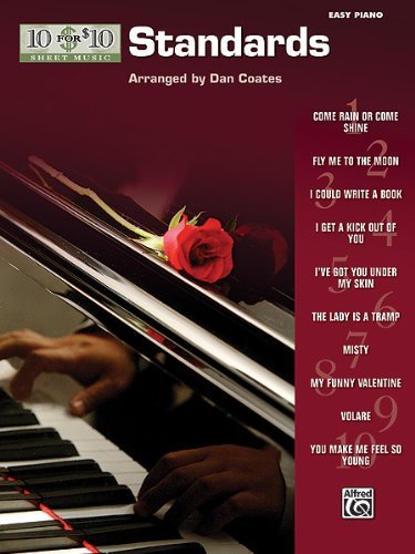 Cover for Alfred Publishing · 10 for 10 Sheet Music Standards: Easy Piano Solos (Sheet music) (2009)